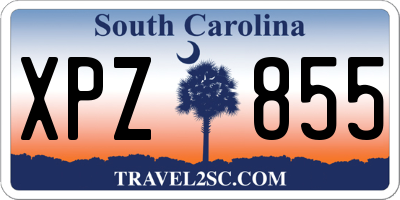 SC license plate XPZ855