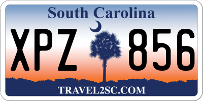 SC license plate XPZ856
