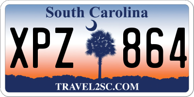 SC license plate XPZ864