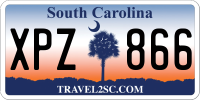 SC license plate XPZ866