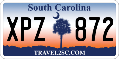 SC license plate XPZ872