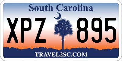 SC license plate XPZ895