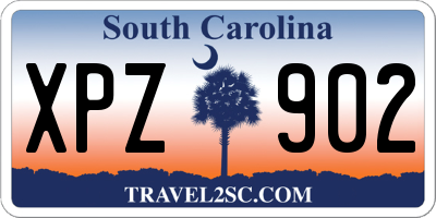 SC license plate XPZ902
