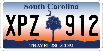 SC license plate XPZ912