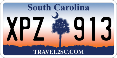 SC license plate XPZ913