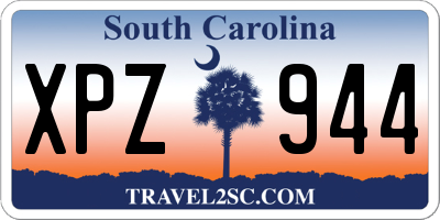 SC license plate XPZ944