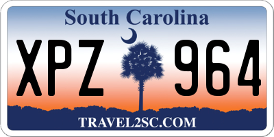 SC license plate XPZ964