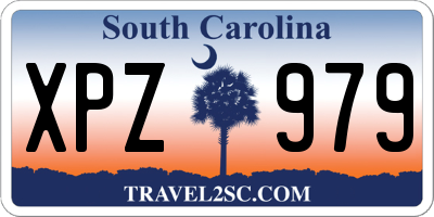 SC license plate XPZ979
