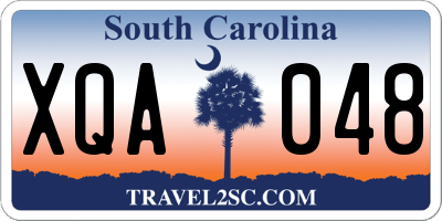 SC license plate XQA048