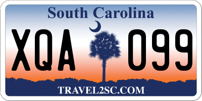 SC license plate XQA099