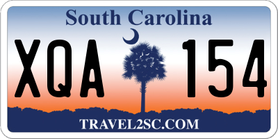 SC license plate XQA154