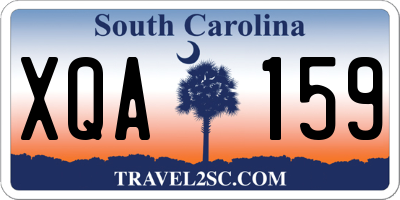 SC license plate XQA159