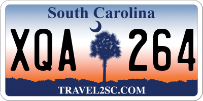 SC license plate XQA264