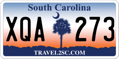 SC license plate XQA273