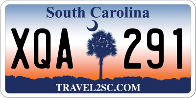 SC license plate XQA291