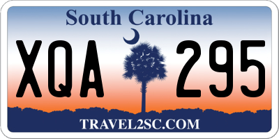 SC license plate XQA295