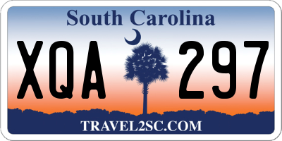 SC license plate XQA297