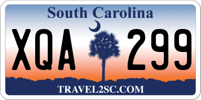SC license plate XQA299