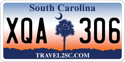 SC license plate XQA306