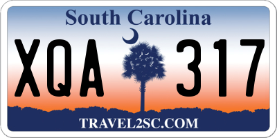 SC license plate XQA317
