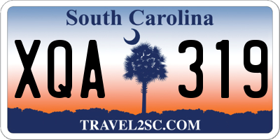 SC license plate XQA319