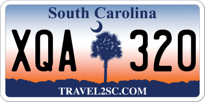 SC license plate XQA320