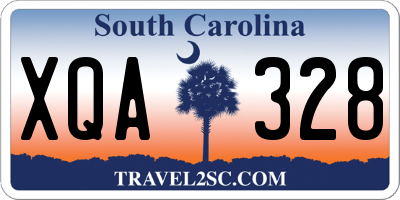 SC license plate XQA328