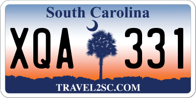 SC license plate XQA331