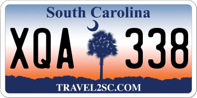 SC license plate XQA338