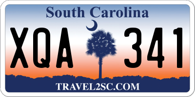 SC license plate XQA341