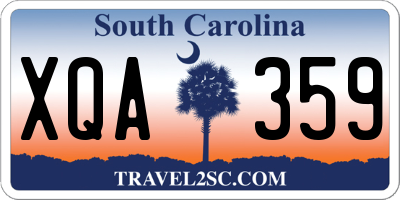 SC license plate XQA359