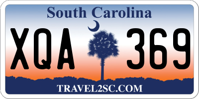 SC license plate XQA369