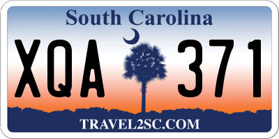 SC license plate XQA371
