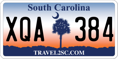 SC license plate XQA384
