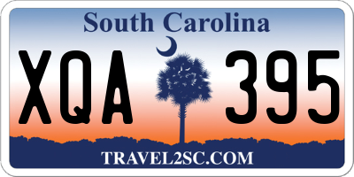 SC license plate XQA395