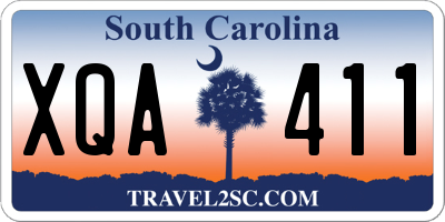 SC license plate XQA411