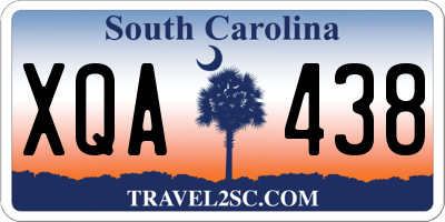 SC license plate XQA438