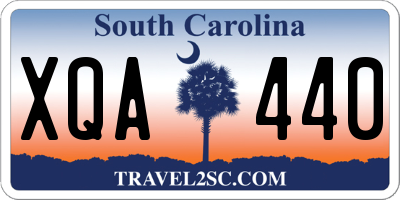 SC license plate XQA440