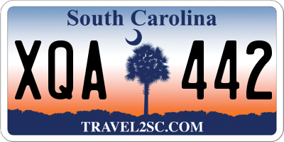 SC license plate XQA442