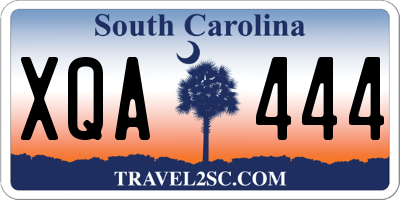SC license plate XQA444