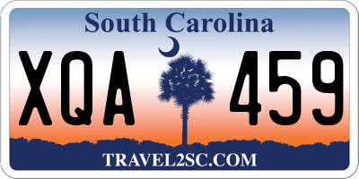 SC license plate XQA459