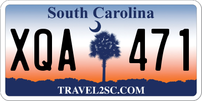 SC license plate XQA471