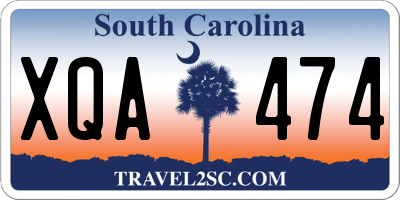 SC license plate XQA474