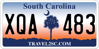 SC license plate XQA483