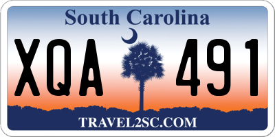 SC license plate XQA491