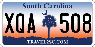 SC license plate XQA508