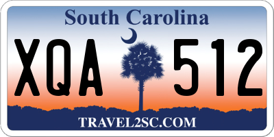 SC license plate XQA512