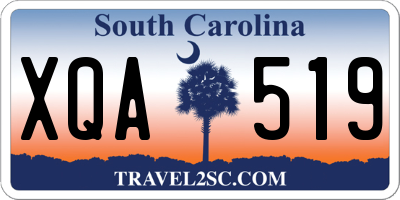 SC license plate XQA519