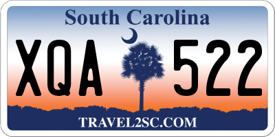 SC license plate XQA522