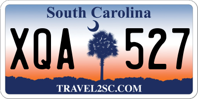 SC license plate XQA527